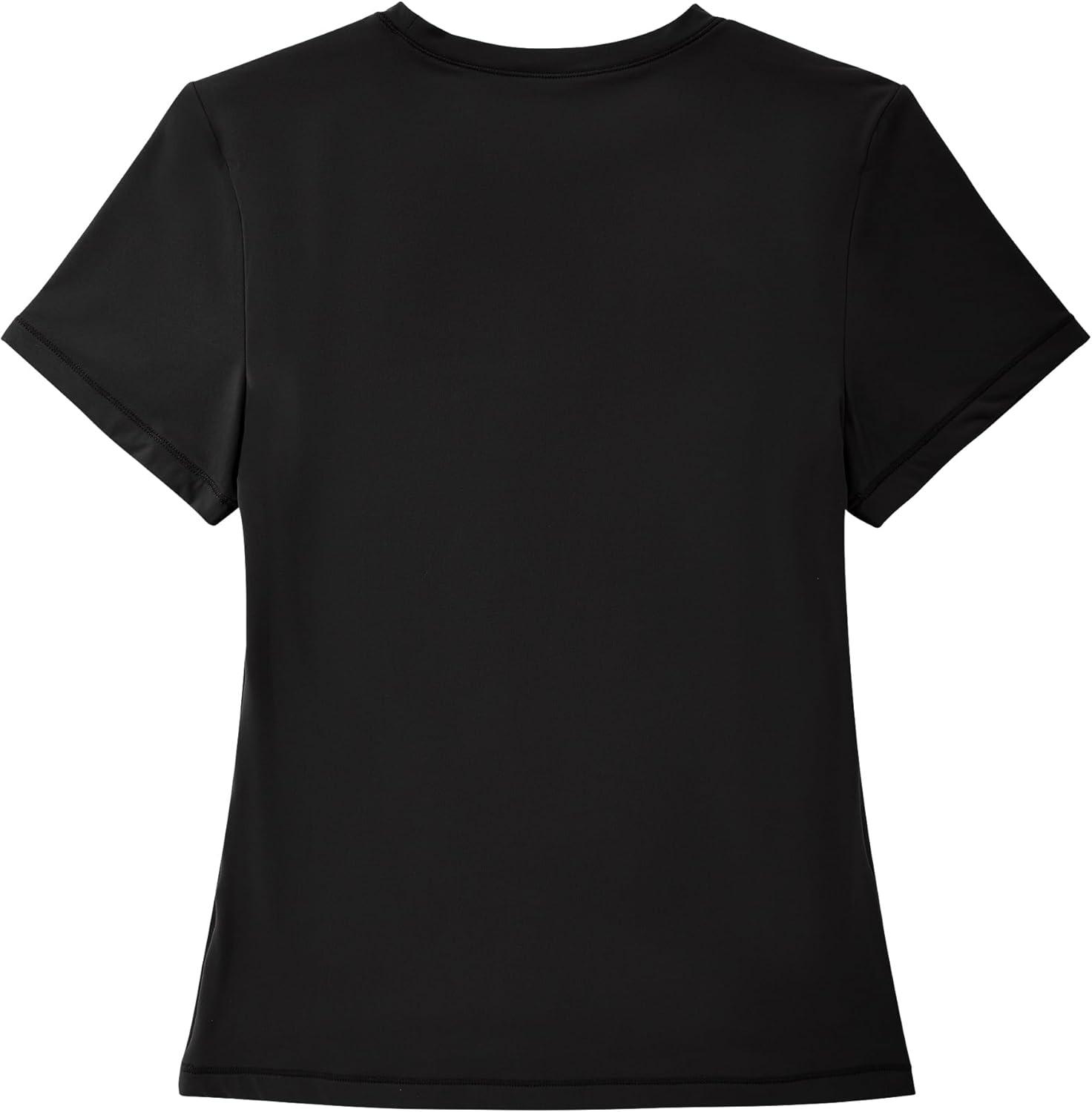 imageMOOSLOVER Womens Casual Basic Going Out Crop Tops Short Sleeve Crew Neck Tight T Shirts