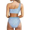 imageMOOSLOVER Women Cutout One Shoulder High Waisted Bikini High Cut Two Piece SwimsuitsBlue Floral23
