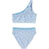 imageMOOSLOVER Women Cutout One Shoulder High Waisted Bikini High Cut Two Piece SwimsuitsBlue Floral23