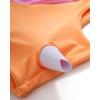 imageMOOSLOVER Women Cutout One Shoulder High Waisted Bikini High Cut Two Piece SwimsuitsPink Orange20