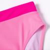 imageMOOSLOVER Women Cutout One Shoulder High Waisted Bikini High Cut Two Piece SwimsuitsPink Rose