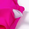 imageMOOSLOVER Women Cutout One Shoulder High Waisted Bikini High Cut Two Piece SwimsuitsPink Rose