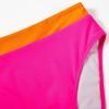 imageMOOSLOVER Women Cutout One Shoulder High Waisted Bikini High Cut Two Piece SwimsuitsRose Orange