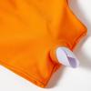 imageMOOSLOVER Women Cutout One Shoulder High Waisted Bikini High Cut Two Piece SwimsuitsRose Orange