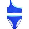 imageMOOSLOVER Women Cutout One Shoulder High Waisted Bikini High Cut Two Piece SwimsuitsSky Blue12