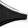 imageMOOSLOVER Women Triangle High Waisted Bikini String High Cut Two Piece SwimsuitsBlack White017
