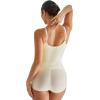 imageMOOSLOVER Women Zipper Sleeveless Shapewear Bodysuits Tummy Control Sculpting Body Suits Basic Cami TopBeige