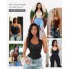 imageMOOSLOVER Women Zipper Sleeveless Shapewear Bodysuits Tummy Control Sculpting Body Suits Basic Cami TopBeige