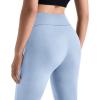 imageMOOSLOVER Women Flare Leggings Fold Over Bootcut Yoga Pants Casual Y2K Lounge Pants Comfy Cotton LeggingsBaby Blue