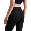 imageMOOSLOVER Women Flare Leggings Fold Over Bootcut Yoga Pants Casual Y2K Lounge Pants Comfy Cotton LeggingsBlack