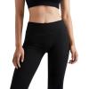 imageMOOSLOVER Women Flare Leggings Fold Over Bootcut Yoga Pants Casual Y2K Lounge Pants Comfy Cotton LeggingsBlack