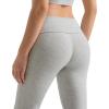 imageMOOSLOVER Women Flare Leggings Fold Over Bootcut Yoga Pants Casual Y2K Lounge Pants Comfy Cotton LeggingsDusty Gray