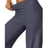 imageMOOSLOVER Womens High Waisted Wide Leg Yoga Pants Comfy Stretchy Loose Pants Black S M L XLDeep Grey