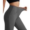 imageMOOSLOVER Womens High Waisted Wide Leg Yoga Pants Comfy Stretchy Loose Pants Black S M L XLGreywith Pockets