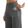 imageMOOSLOVER Womens High Waisted Wide Leg Yoga Pants Comfy Stretchy Loose Pants Black S M L XLGreywith Pockets