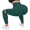 imageMOOSLOVER Seamless Butt Lifting Workout Leggings for Women High Waist Yoga Pants Compression Contour Tights1 Teal