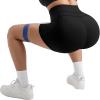 imageMOOSLOVER Women Biker Shorts with Pockets High Waisted Workout Tummy Control Gym Running Athletic Yoga ShortsBlack