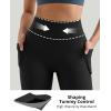 imageMOOSLOVER Women Buttery Soft Capris Leggings with Pockets High Waisted Scrunch Butt Tummy Control Workout Yoga PantsBlack