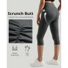 imageMOOSLOVER Women Buttery Soft Capris Leggings with Pockets High Waisted Scrunch Butt Tummy Control Workout Yoga PantsDeep Grey