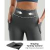 imageMOOSLOVER Women Buttery Soft Capris Leggings with Pockets High Waisted Scrunch Butt Tummy Control Workout Yoga PantsDeep Grey