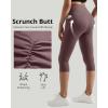 imageMOOSLOVER Women Buttery Soft Capris Leggings with Pockets High Waisted Scrunch Butt Tummy Control Workout Yoga PantsDusty Pink