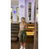 imageMOOSLOVER Women Hidden Scrunch Butt Lifting Capri Leggings High Waisted Seamless Compression Tummy Control Yoga PantsArmy Green