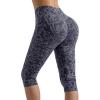 imageMOOSLOVER Women Hidden Scrunch Butt Lifting Capri Leggings High Waisted Seamless Compression Tummy Control Yoga PantsBlue Leopard