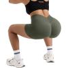 imageMOOSLOVER Women Hidden Scrunch Butt Workout Shorts Seamless V Cross Biker Booty Lifting Shorts Gym Yoga ShortsOlive Green