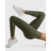 imageMOOSLOVER Women V Cross Waist Butt Lifting Leggings with Pockets High Waisted Yoga PantsArmy Green722