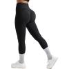imageMOOSLOVER Seamless Butt Lifting Workout Leggings for Women High Waist Yoga Pants Compression Contour TightsBlacksmile Contour