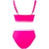 imageMOOSLOVER Women Bandeau High Waisted Bikini Sets Cheeky High Cut Swimsuit 2 Piece Bathing SuitsPink