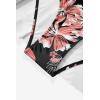 imageMOOSLOVER Women One Piece Swim Dress Swimsuit Tummy Control Ruched Skirted Bathing SuitBlack Red Floral