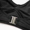 imageMOOSLOVER Women Ruffle High Waisted Bikini Sets Sexy Twist Push Up Two Piece SwimsuitBlack