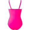 imageMOOSLOVER Women Twist Push Up One Piece Swimsuit Warp Tummy Control Bathing Suit SwimwearPink