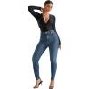 imageMOOSLOVER Women Shapewear Bodysuits Long Sleeve V Neck Tummy Control Body Suits Night Out Club Party TopsBlack