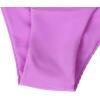 imageMOOSLOVER Women One Shoulder High Waisted Bikini Tie High Cut Two Piece SwimsuitsPurple