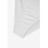 imageMOOSLOVER Women One Shoulder High Waisted Bikini Tie High Cut Two Piece SwimsuitsWhite