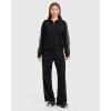 imageMOOSLOVER Women 2 Piece Lounge Matching Sets Modal Oversized Sweatshirt Wide leg Sweatpants Baggy TracksuitBlack
