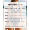 imageMOOSLOVER Women Bikini Sets Plunging High Waisted Swimsuit Whip Stitch 2 Piece Bathing SuitsBlack