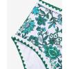 imageMOOSLOVER Women Bikini Sets Plunging High Waisted Swimsuit Whip Stitch 2 Piece Bathing SuitsGreen Floral
