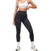 imageMOOSLOVER Women High Waisted Workout Leggings Seamless Compression Tummy Control Yoga Pants No Front SeamBlack Leopard