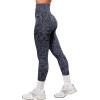 imageMOOSLOVER Women High Waisted Workout Leggings Seamless Compression Tummy Control Yoga Pants No Front SeamBlue Leopard