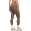 imageMOOSLOVER Women High Waisted Workout Leggings Seamless Compression Tummy Control Yoga Pants No Front SeamBrown Leopard