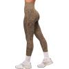 imageMOOSLOVER Women High Waisted Workout Leggings Seamless Compression Tummy Control Yoga Pants No Front SeamBrown Leopard