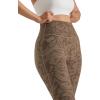 imageMOOSLOVER Women High Waisted Workout Leggings Seamless Compression Tummy Control Yoga Pants No Front SeamBrown Leopard