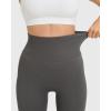 imageMOOSLOVER Women Tummy Control Seamless Leggings High Waisted Compression Butt Lifting Workout Gym Yoga PantsGrey