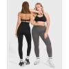 imageMOOSLOVER Women Tummy Control Seamless Leggings High Waisted Compression Butt Lifting Workout Gym Yoga PantsGrey