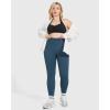 imageMOOSLOVER Women Tummy Control Seamless Leggings High Waisted Compression Butt Lifting Workout Gym Yoga PantsNavy Blue