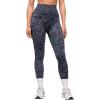 imageMOOSLOVER Women High Waisted Workout Leggings Seamless Compression Tummy Control Yoga Pants No Front SeamBlue Leopard