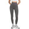 imageMOOSLOVER Women Tummy Control Seamless Leggings High Waisted Compression Butt Lifting Workout Gym Yoga PantsGrey